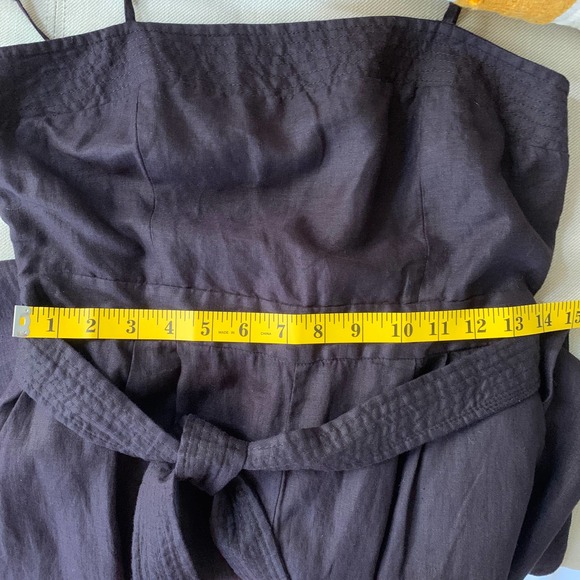 J.Crew Wide Leg Linen Jumpsuit Brown Size 4 - Picture 9 of 10